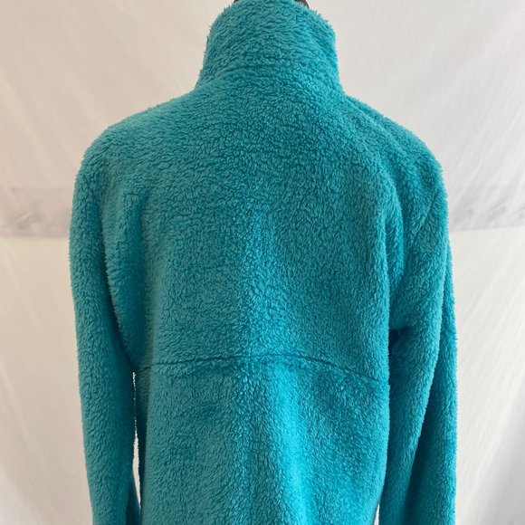 SOLD Tek Gear You've Got This Blue Contrast Brown Fleece Zip Front Jacket NWOT - Picture 11 of 15